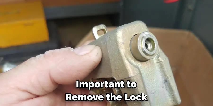 Important to Remove the Lock