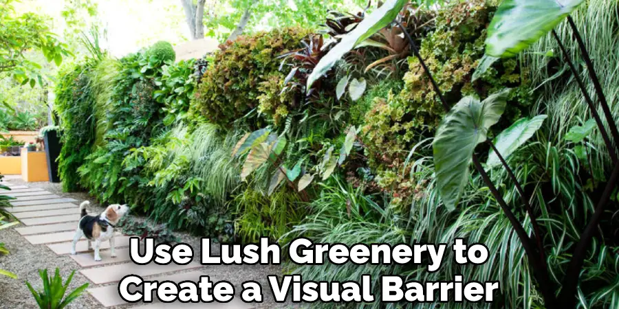 Use Lush Greenery to Create a Visual Barrier