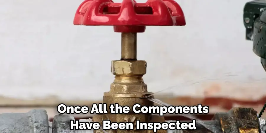 Once All the Components 
Have Been Inspected