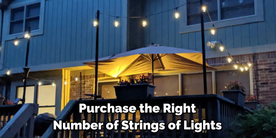 Purchase the Right 
Number of Strings of Lights