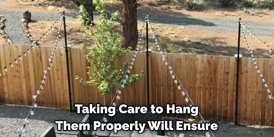 Taking Care to Hang 
Them Properly Will Ensure