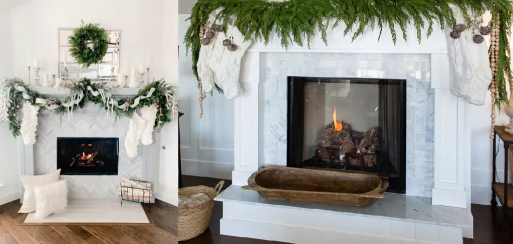 How to Hang Garland on Mantle without Command Hooks