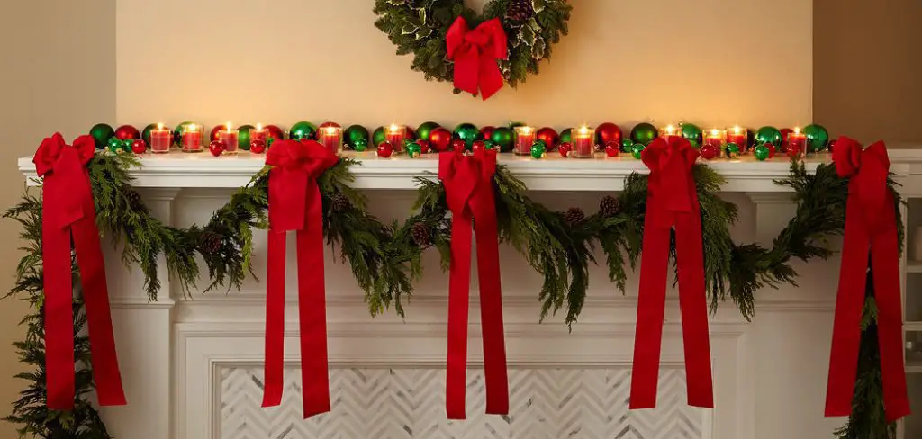 How to Secure Garland to Mantle