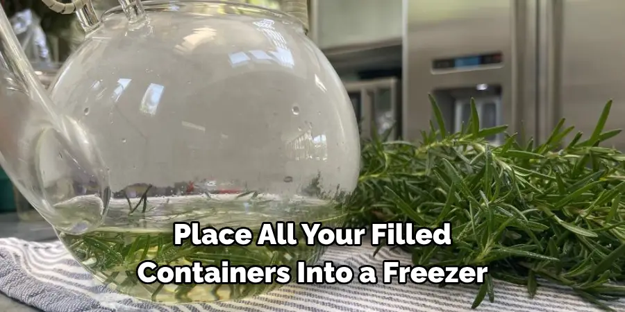 Place All Your Filled 
Containers Into a Freezer