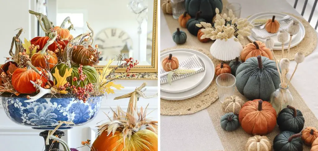 How to Decorate With Velvet Pumpkins