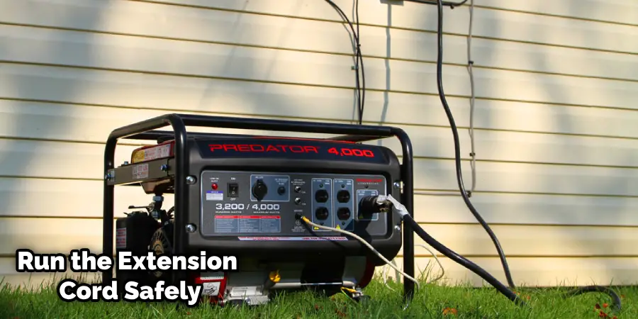 How to Run Extension Cord from Generator Into House