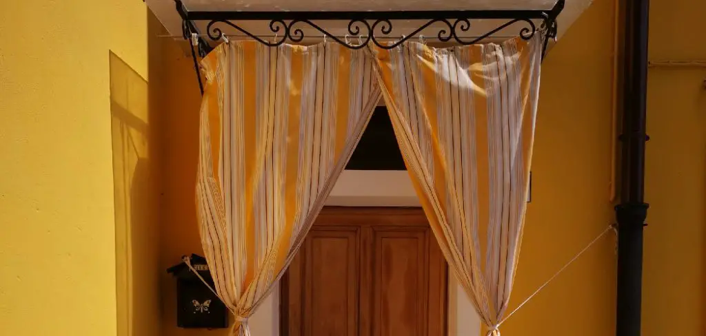 How to Hang a Curtain on a Door