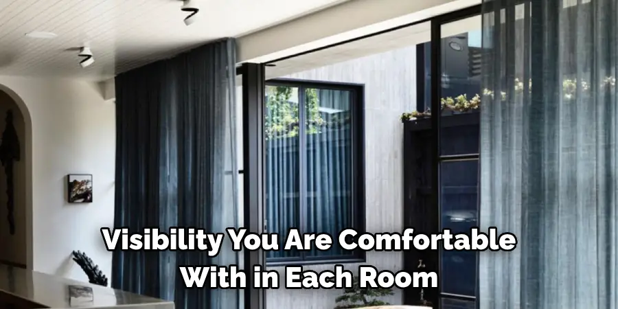 Visibility You Are Comfortable 
With in Each Room