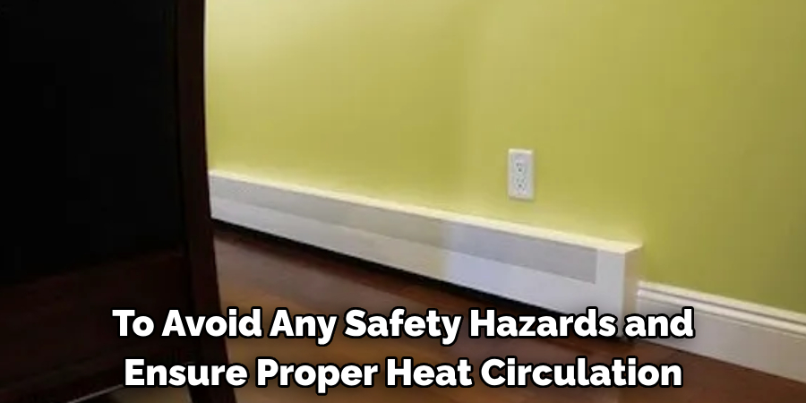 To Avoid Any Safety Hazards and Ensure Proper Heat Circulation