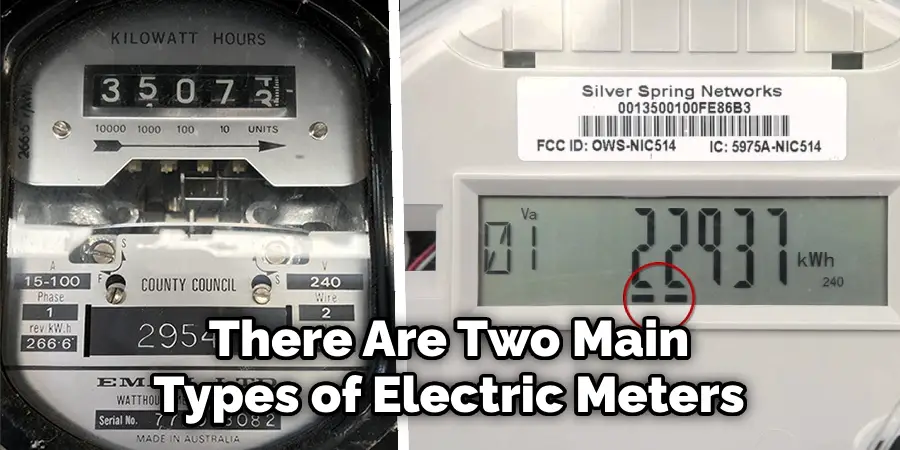 there are two main types of electric meters