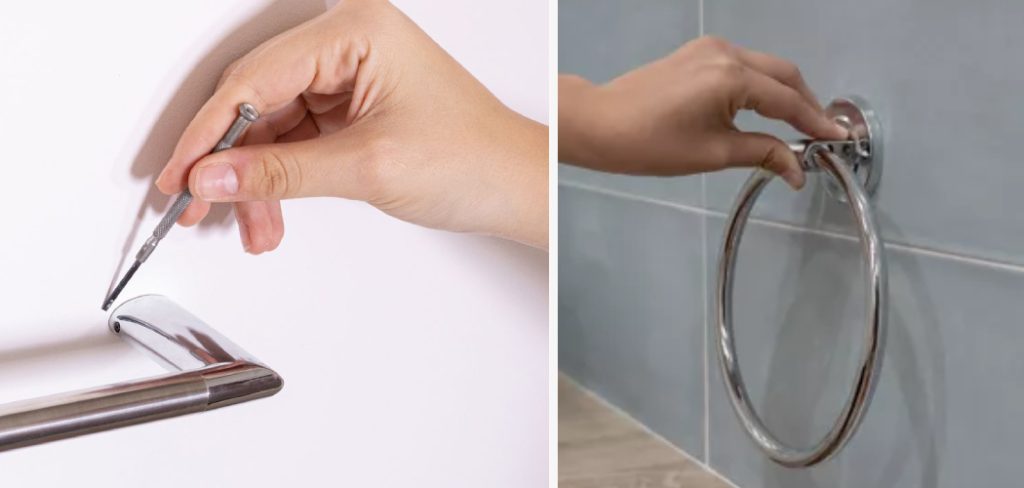 How to Remove Towel Rack With No Visible Screws