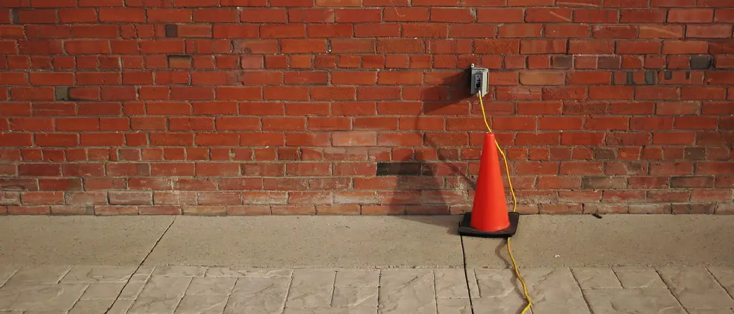 How to Run Extension Cord Along Brick Wall