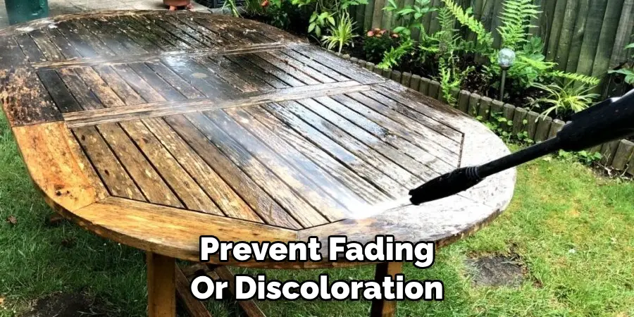 Prevent Fading Or Discoloration