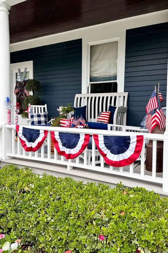 4th of July Front Porch Decor