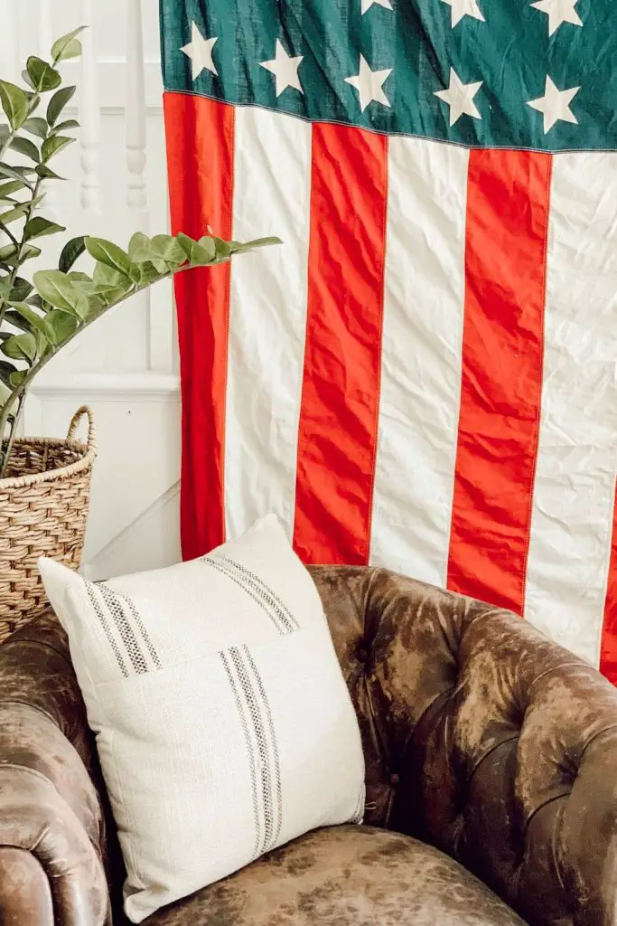 Vintage American Flag Decor