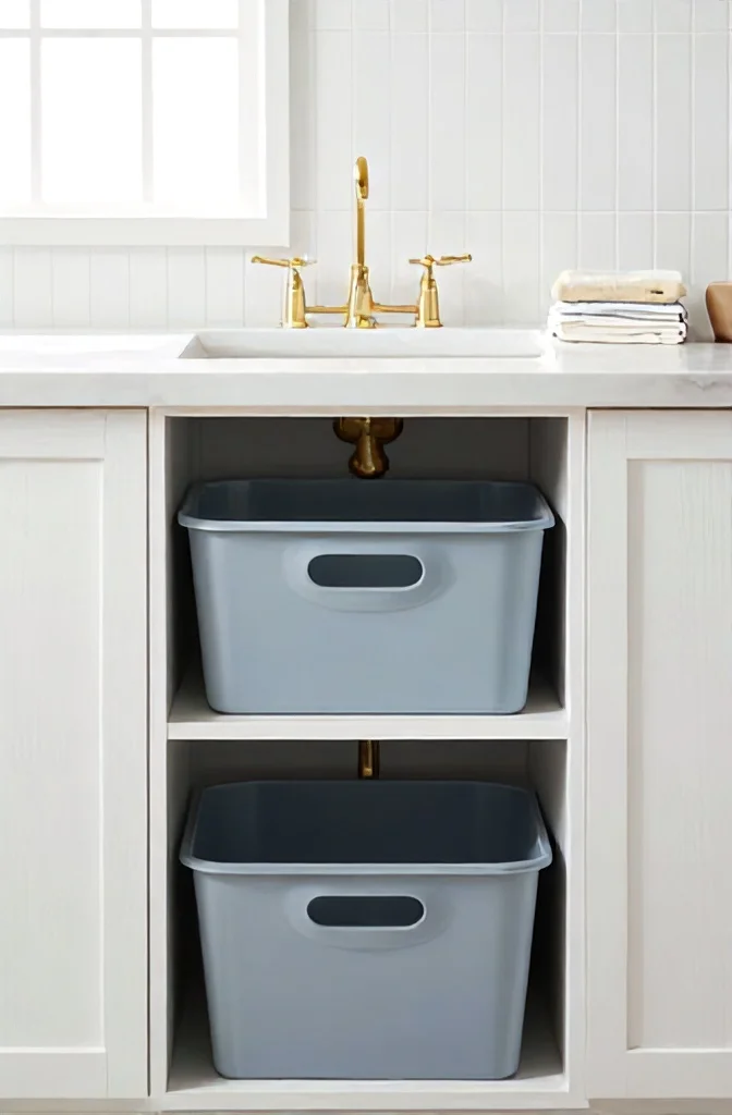 1. Under-the-Sink Storage Bins