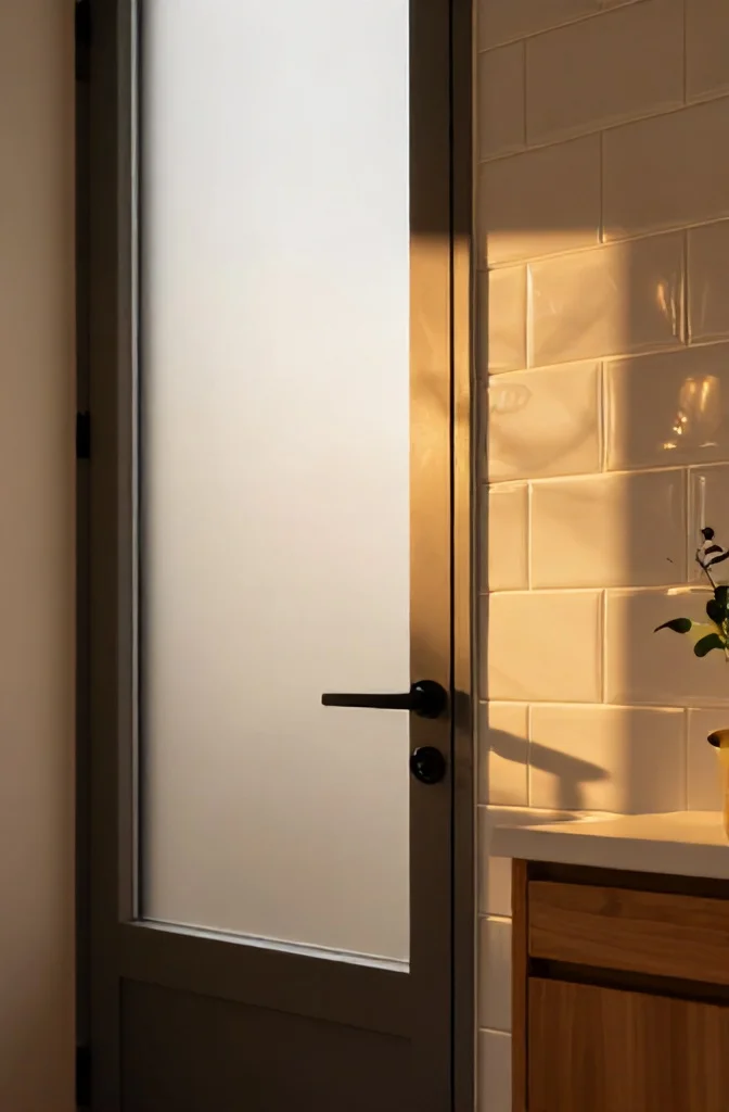 2. Frosted Glass Door