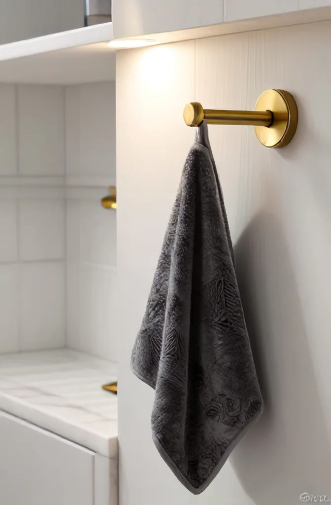 5. Creative Towel Hooks