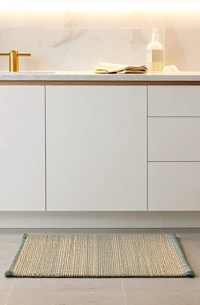 9. Natural Fiber Bath Mats