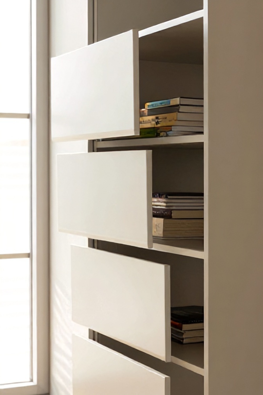 Pull‑Out Pantry Drawers in a Tall Cabinet