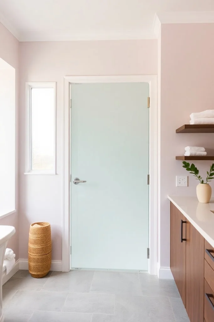 24. Clear Glass Pocket Door