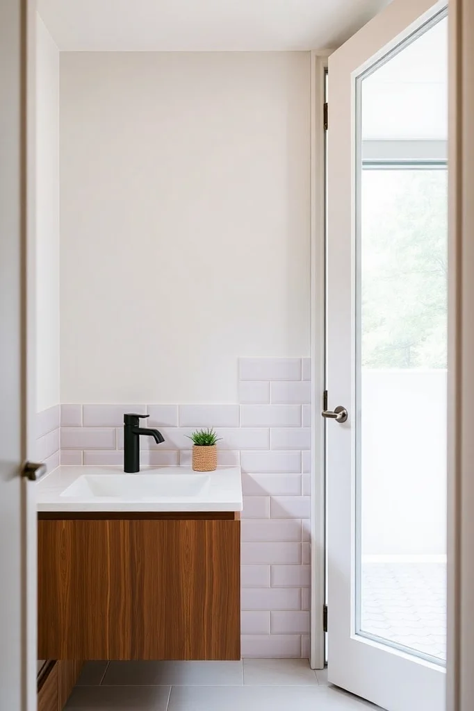 30. Minimalistic Bi-Fold Door