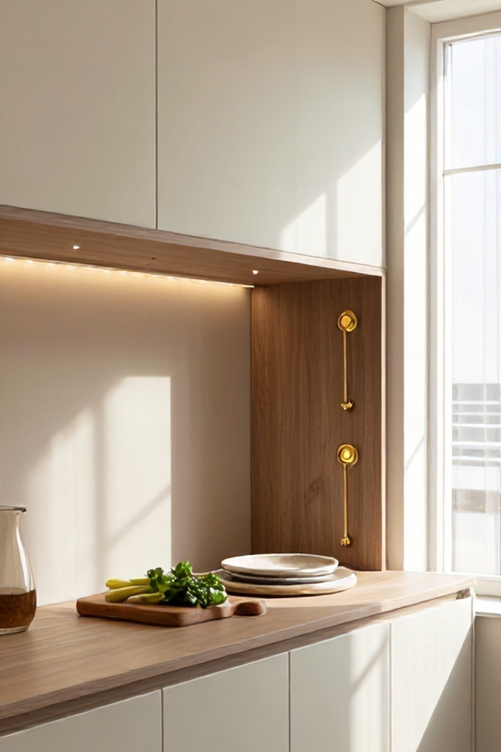 Under‑Cabinet LED Light Strips with Dimmable Controls