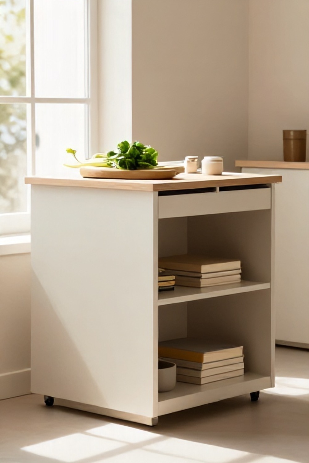 Portable Kitchen Cart on Wheels