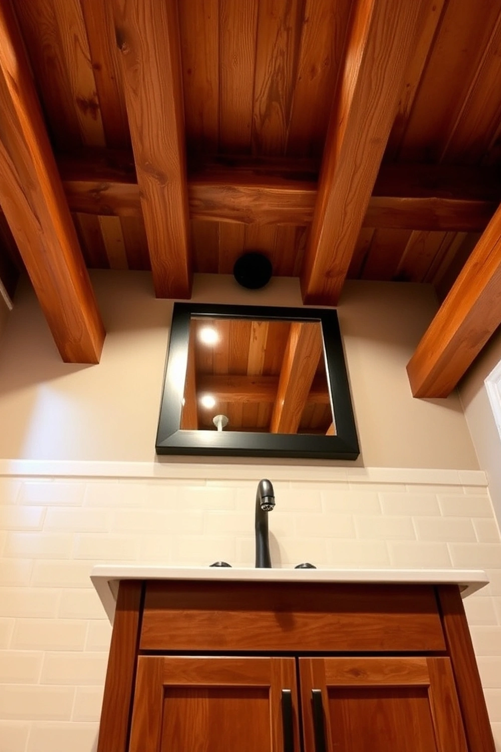 8. Beamed Ceiling