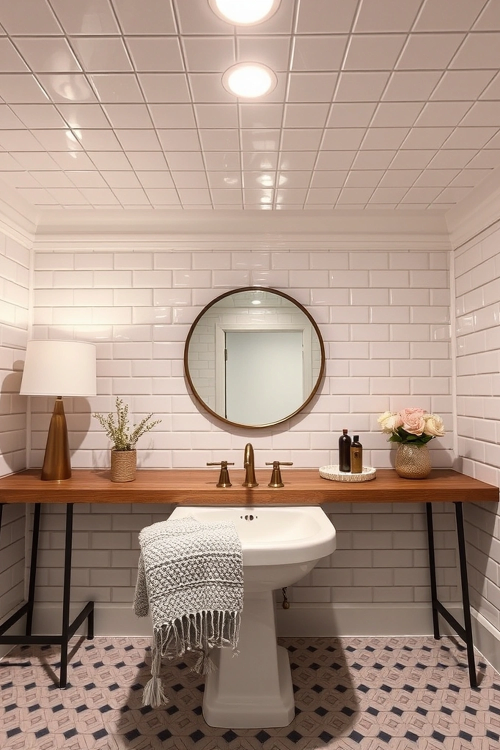 10. Tiled Ceilings (Ceramic/Porcelain)