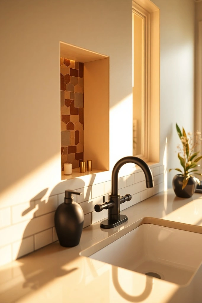 14. Mosaic Tile Accents