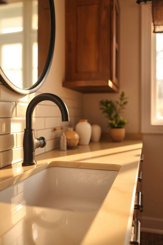 26. Glass Countertop Accents
