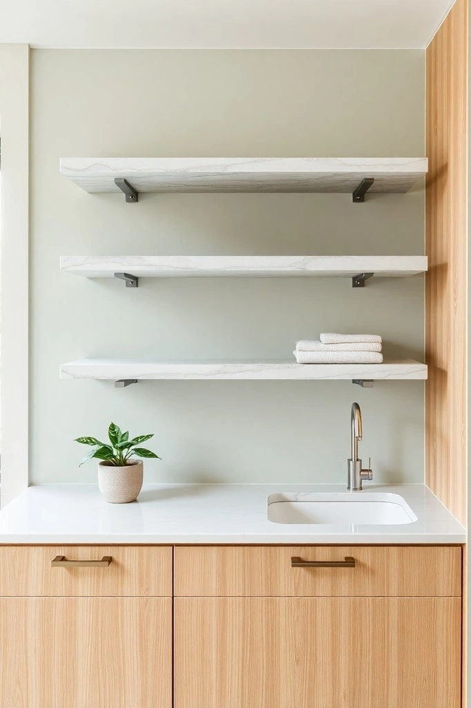 27. Natural Stone Shelving