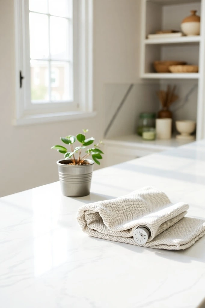 31. Natural Stone Countertop Accents
