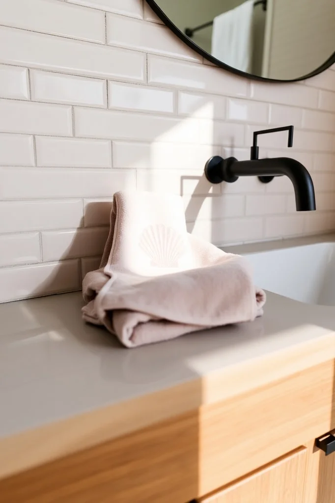 34. Shell-Patterned Towels